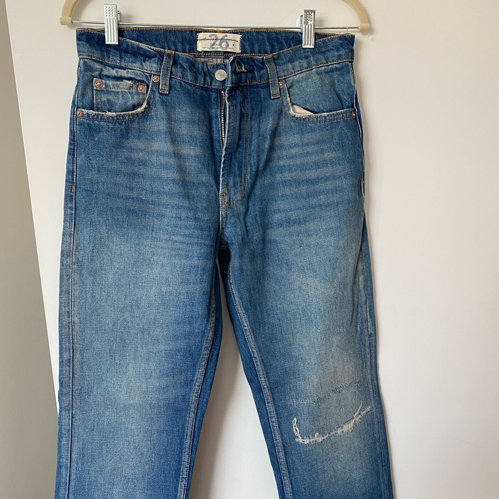 Straight leg jeans